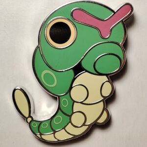 Pokemon Caterpie Enamel Pin Official Nintendo Collectible Lapel Pin Badge Figure